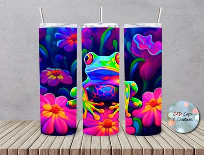 Neon Hippie Frog