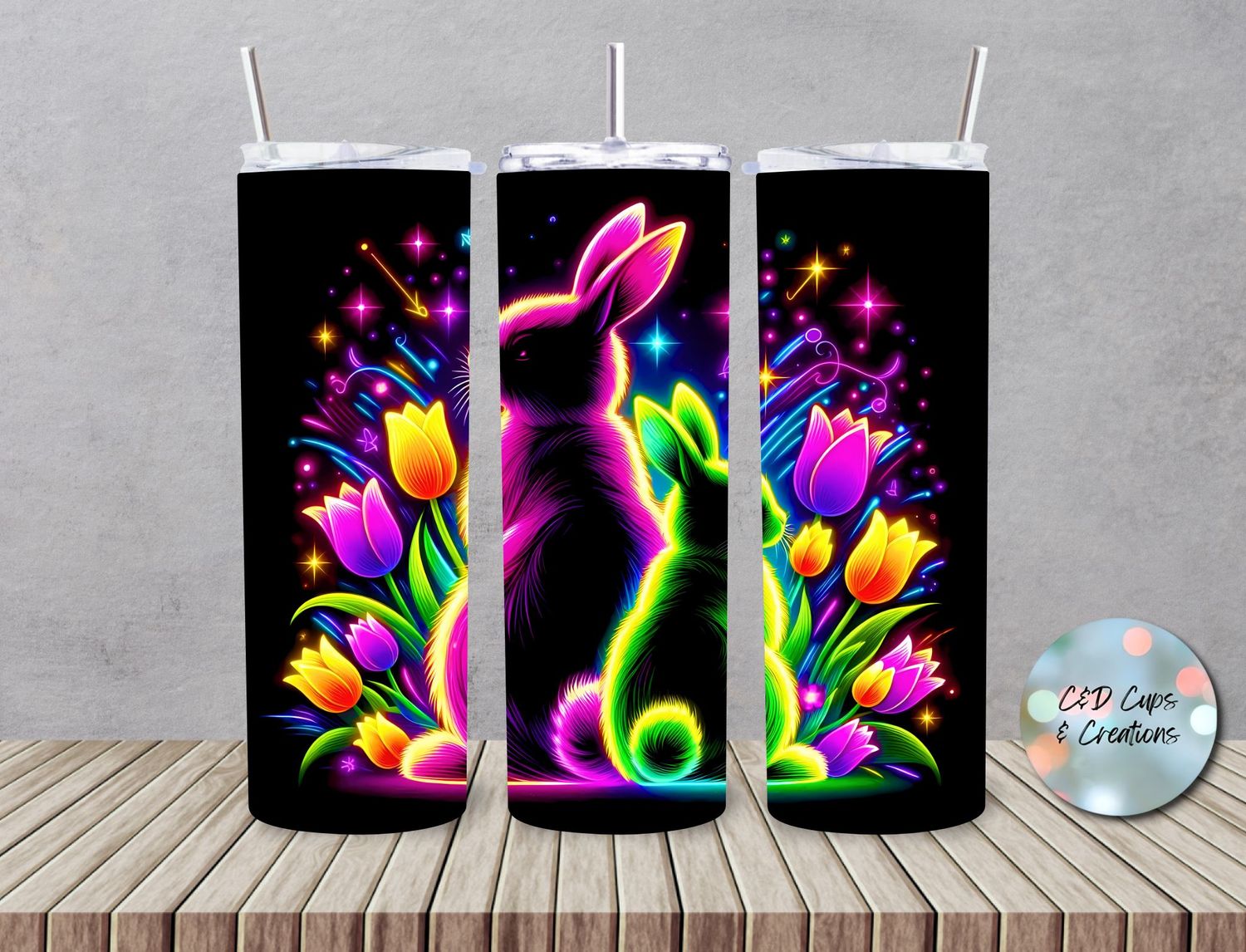Neon Easter Bunnies