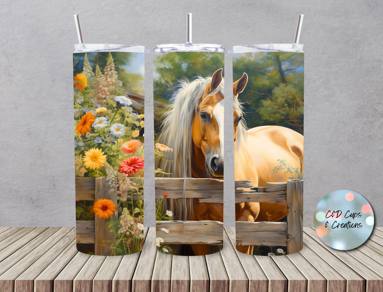 Horse with Flowers