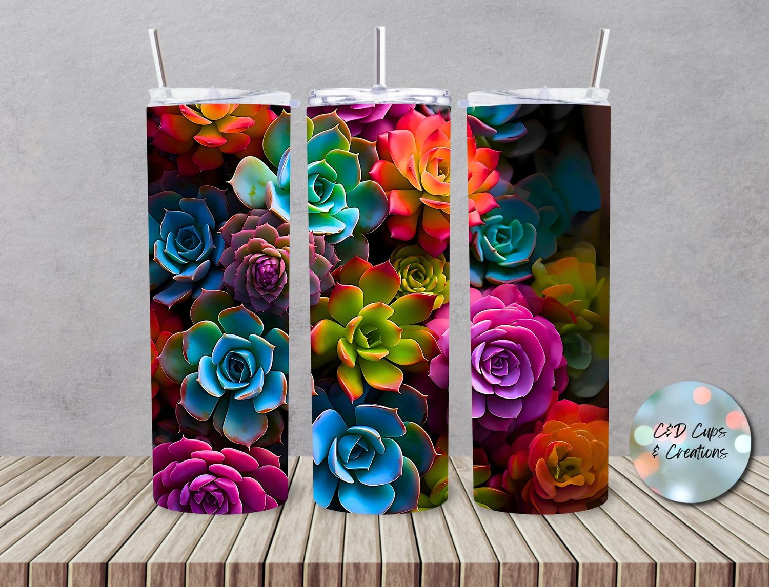 Neon Succulents