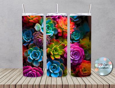 Neon Succulents