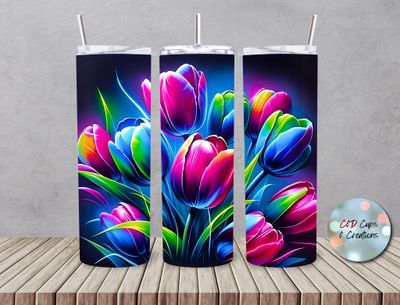 Neon Tulips