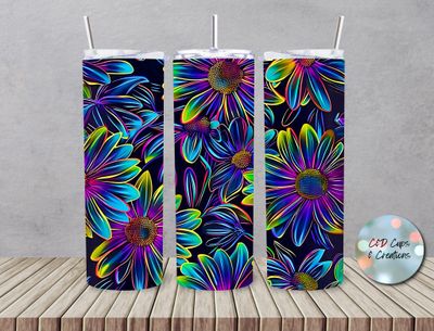 Neon Sunflowers