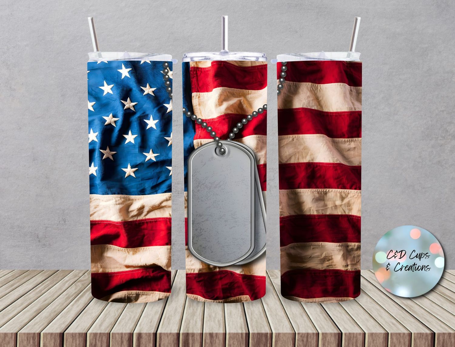 Dog Tags Flag