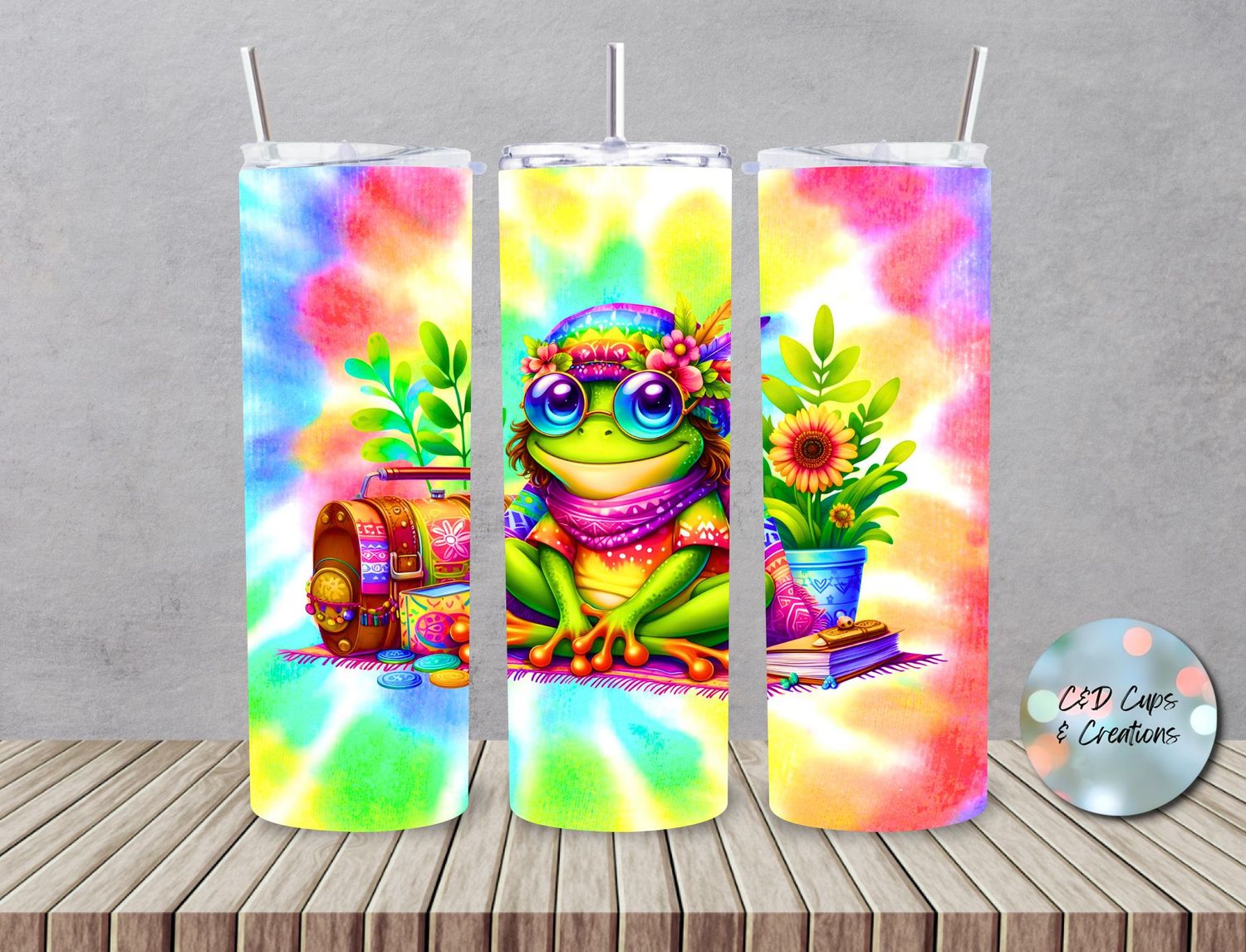 Tye Dye Frog 1