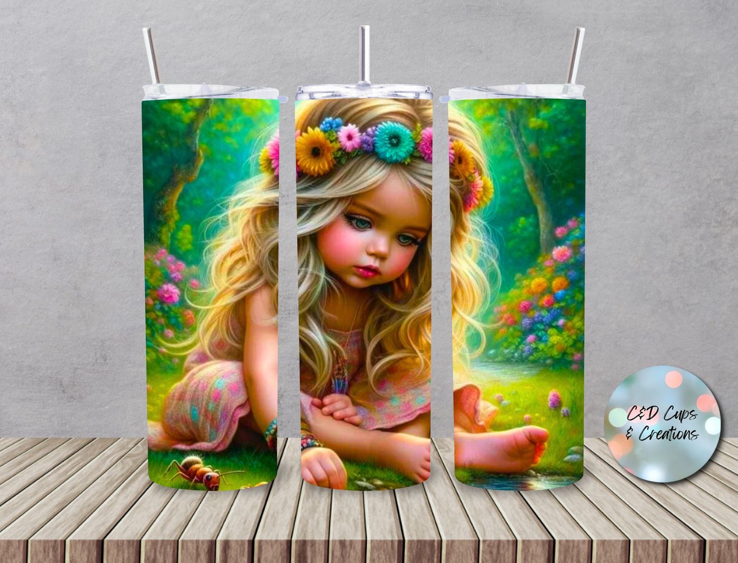 Blonde Flower Girl