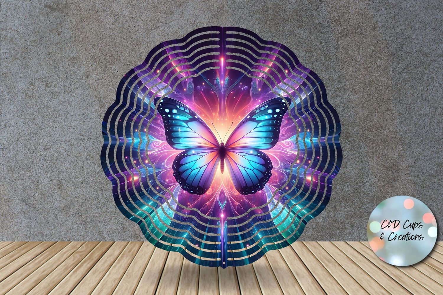 Electric Butterfly Wind Spinner