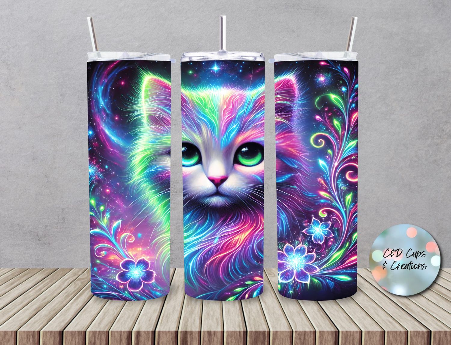Neon Fancy Kitten