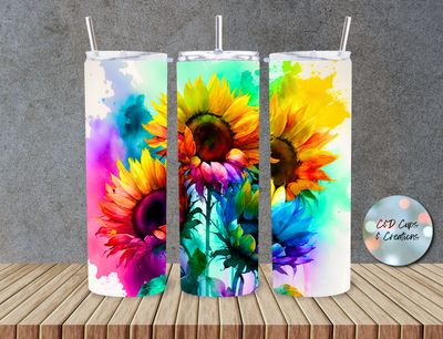 Watercolor Sunflowers