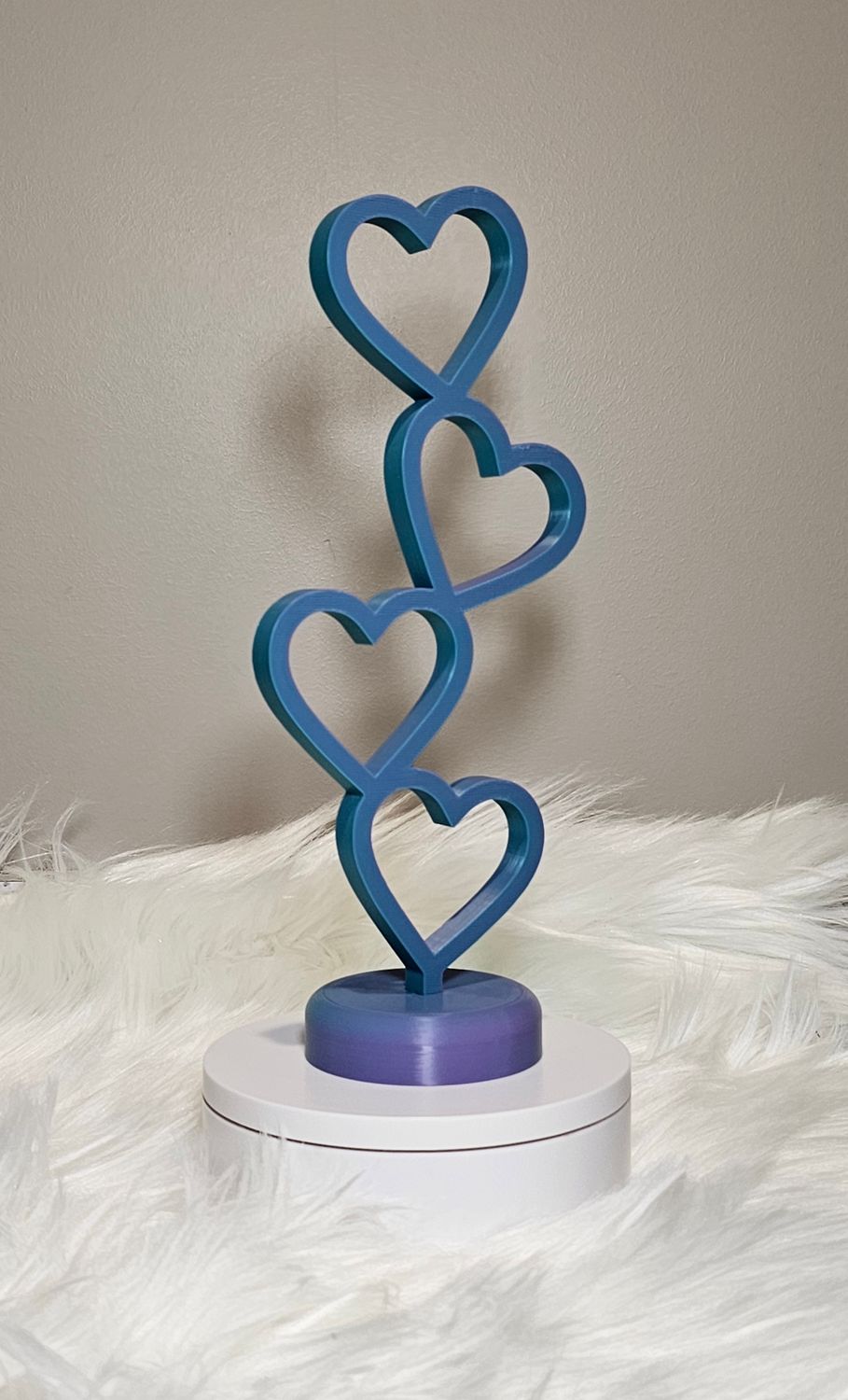 3D Stacked Hearts