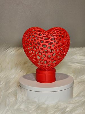 3D Red Heart Tealight Lamp