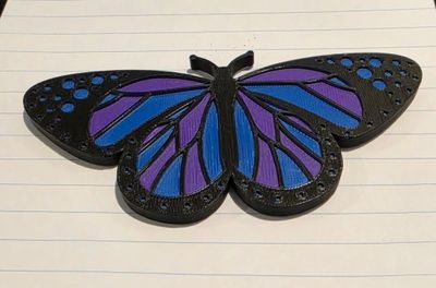 3D Butterfly 4" Magnet