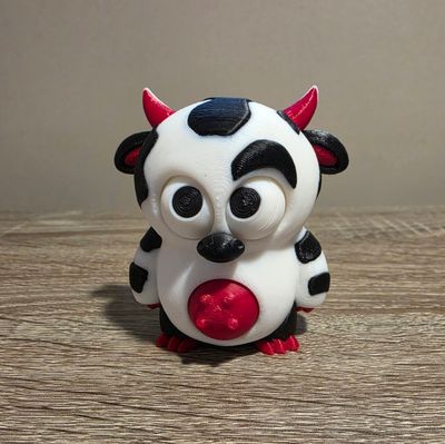 3D Articulated Belly Rub Cow