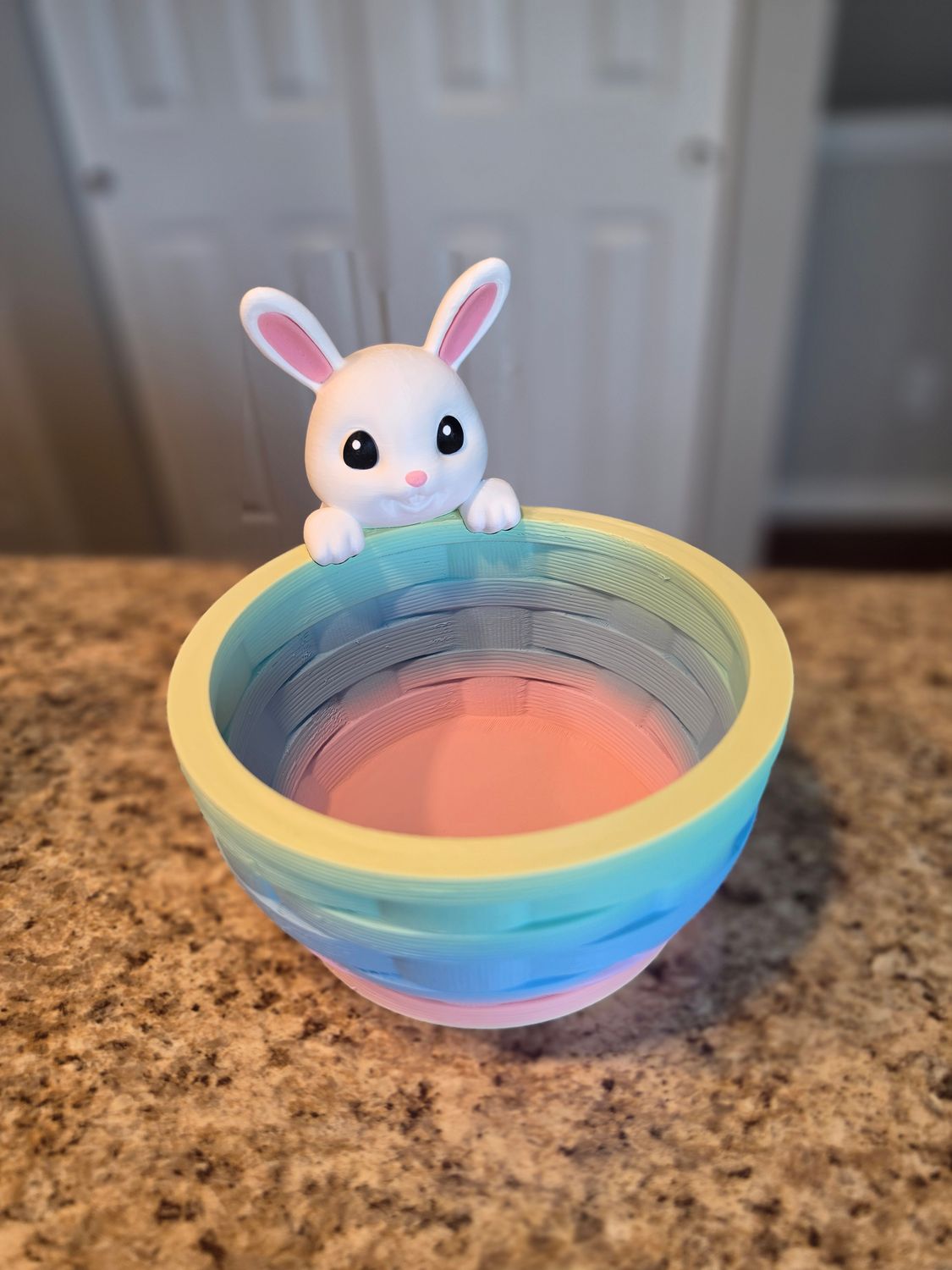 3D Bunny Pastel Basket
