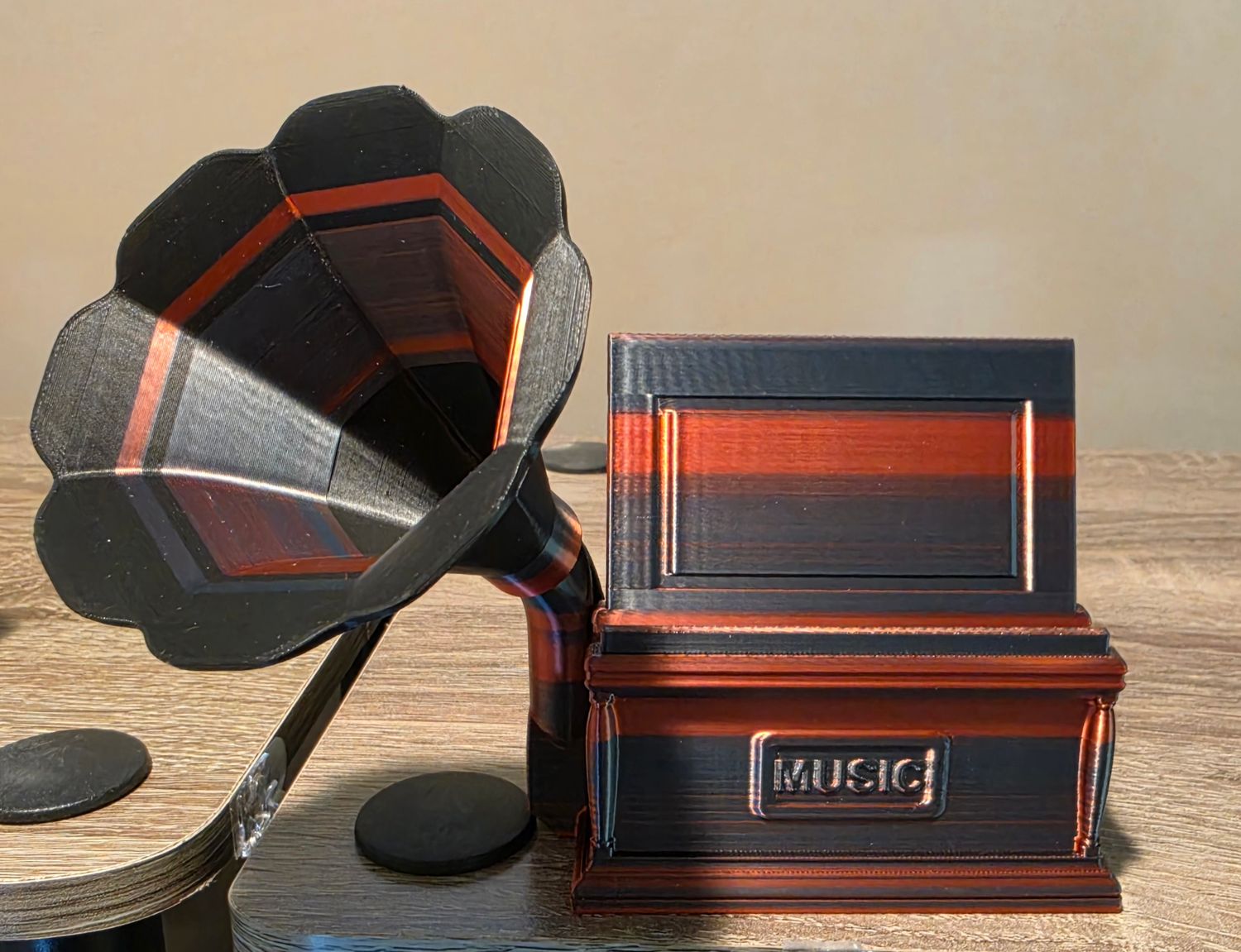 3D Phonograph Phone Speaker