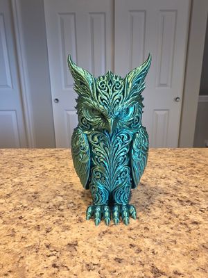 3D 7" Owl Figurine Statue