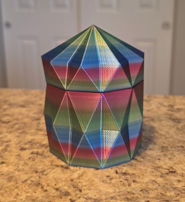 3D Octagon Trinket Jewelry Container