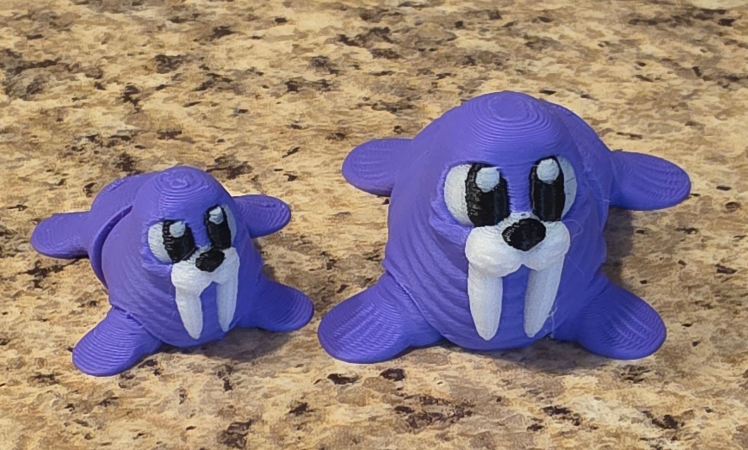 3D Walrus and Baby