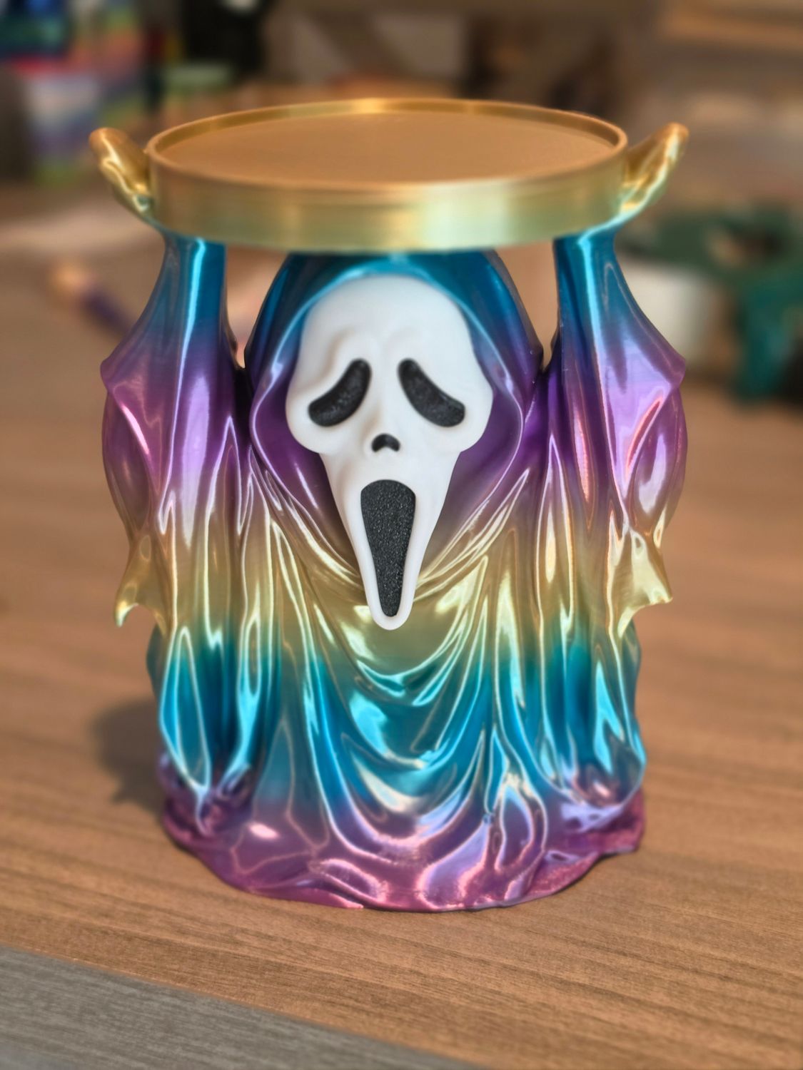 3D Ghostface Candle Holder