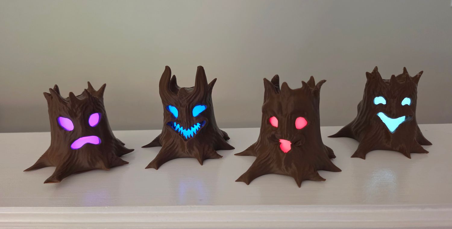 3D Haunted Tree Stump