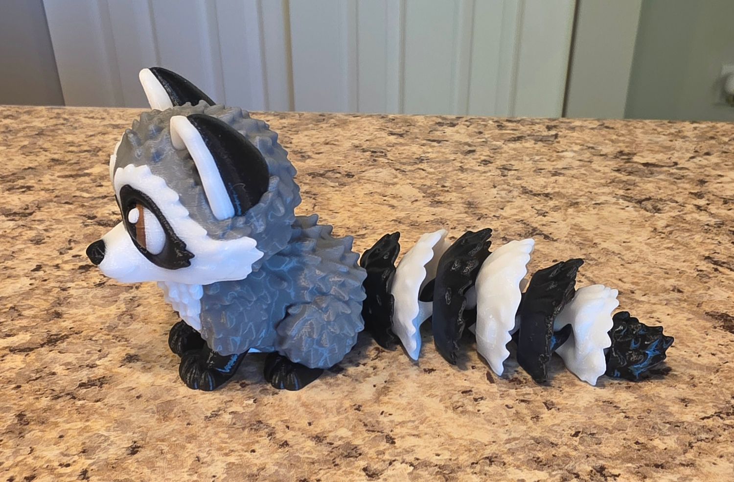 3D Flexible Raccoon with big Tail