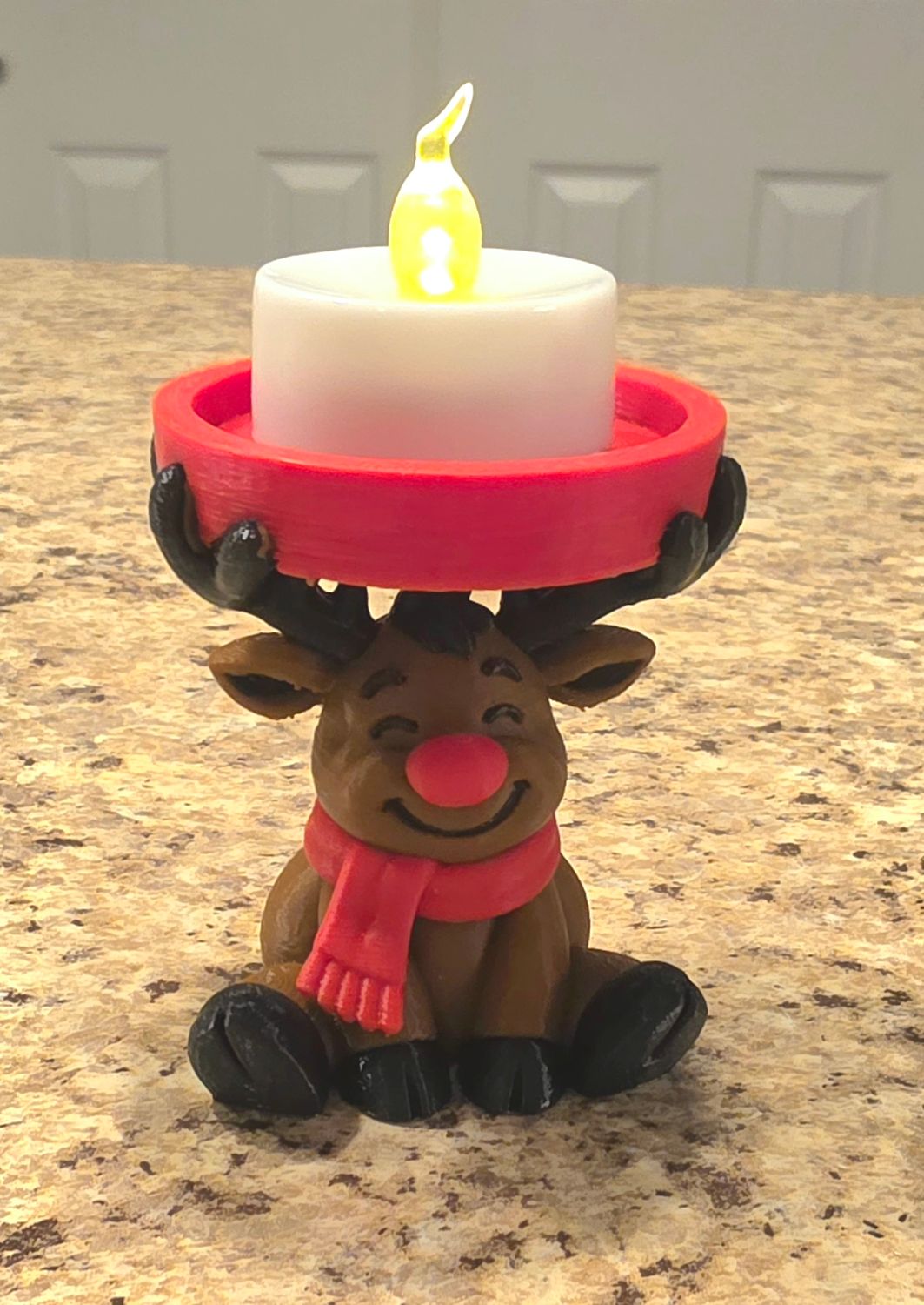 3D Rudolph Tealight Holder