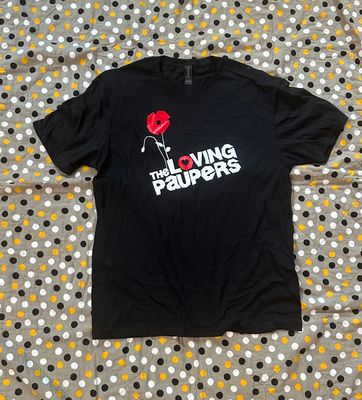 Loving Paupers New Old Black Logo Band T-Shirt