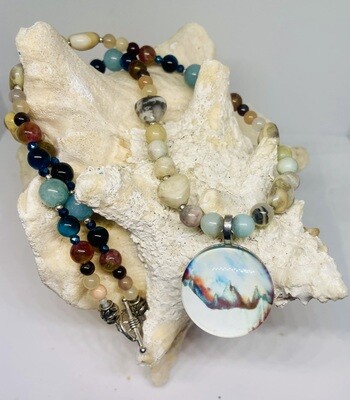 Mountain Top Ammonite Necklace