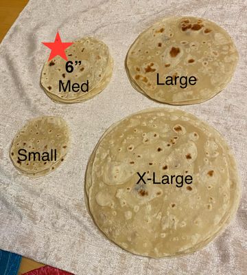 Medium 6&quot; Taco size