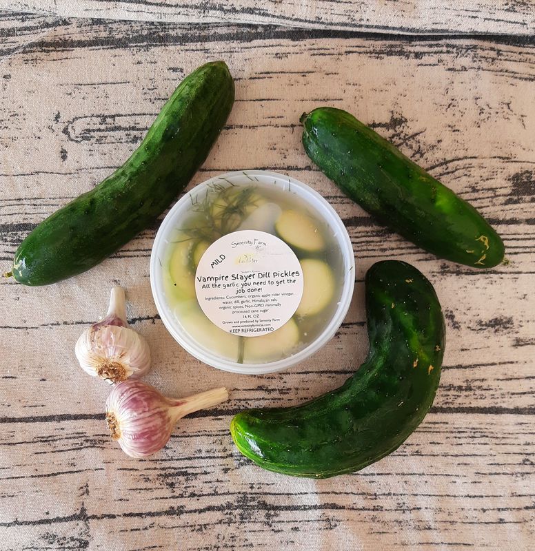 Mild Vampire Slayer Pickles🥒