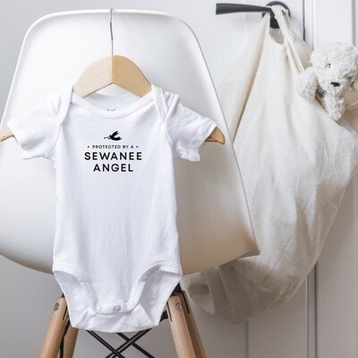 Protected by Sewanee Angel Onesie, Size: 3-6 Months, style: modern