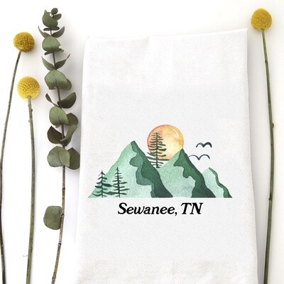 Sewanee mountain tea towel