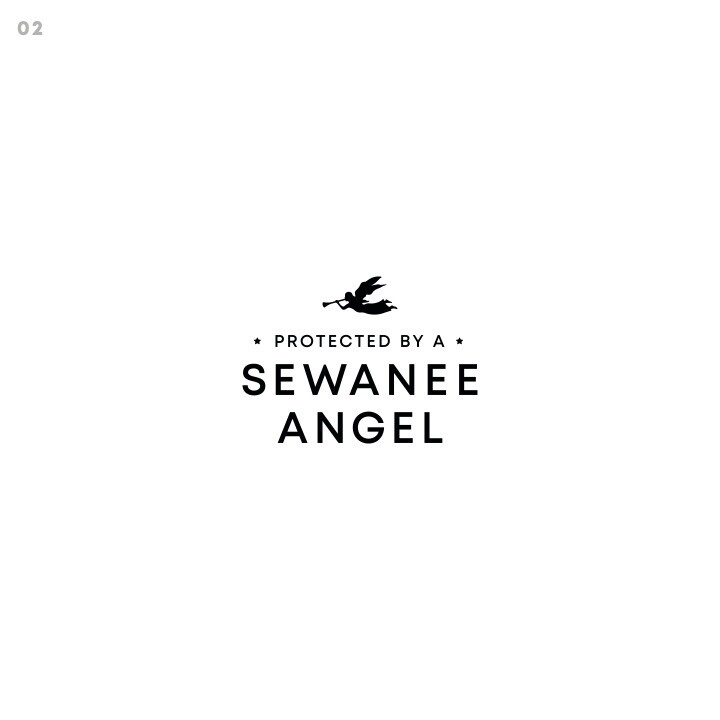 Protected by a Sewanee Angel Toddler TShirt, Size: 2T, style: Modern