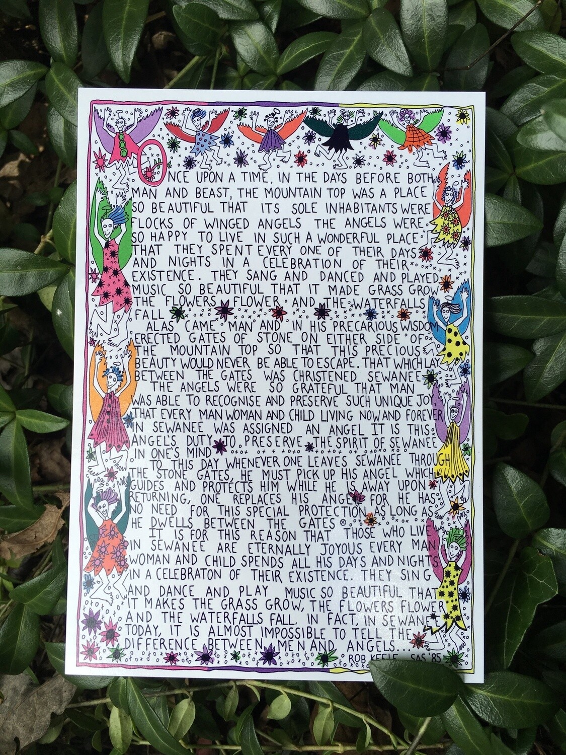 Sewanee Angel Legend  story (TM), Size: Small 8x10