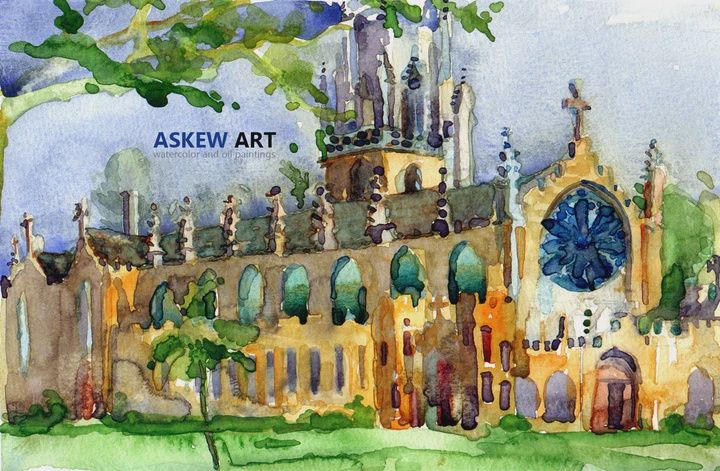 Bob Askew print, style: All Saints Side (various)