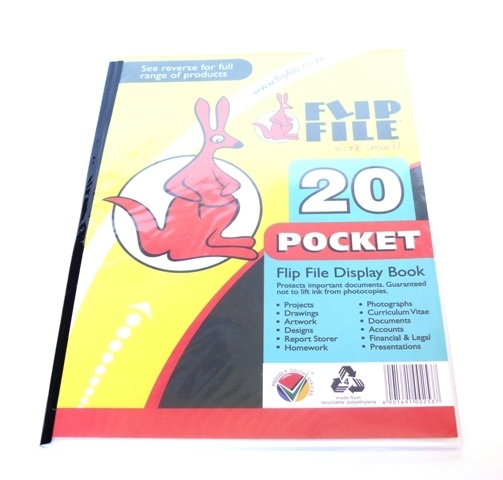 A4 - Flip File - 20 Pocket