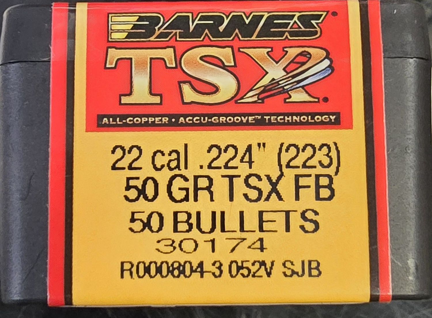 Barnes TSX .224 (223) FB 50 Gr. 50 Bullets