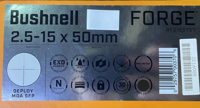 Bushnell Forge 2.5-15 x 50 Deploy MOA SFP