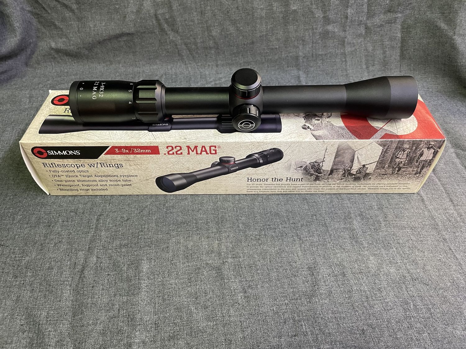 Simmons 22 Mag 3-9x32 Black