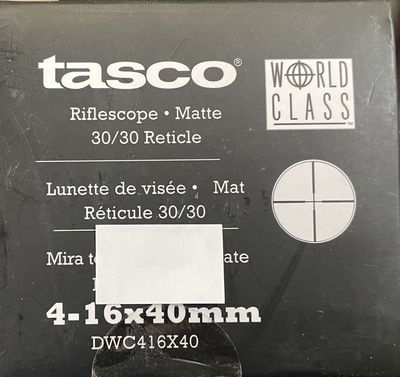 Tasco World Class 4-16x40 30/30 Reticle