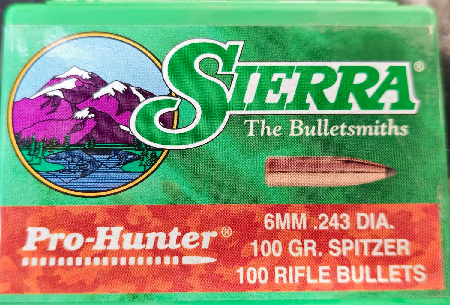 Sierra Pro Hunter 6mm .243 Dia. 100 Gr. Spitzer 100 Bullets