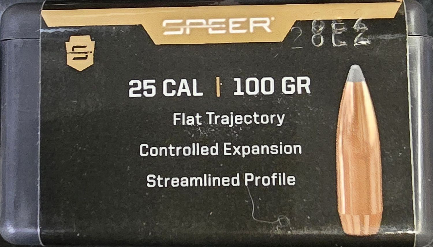 Speer Boat-Tail Varmint 25 Cal. 100 Gr. 100 Bullets