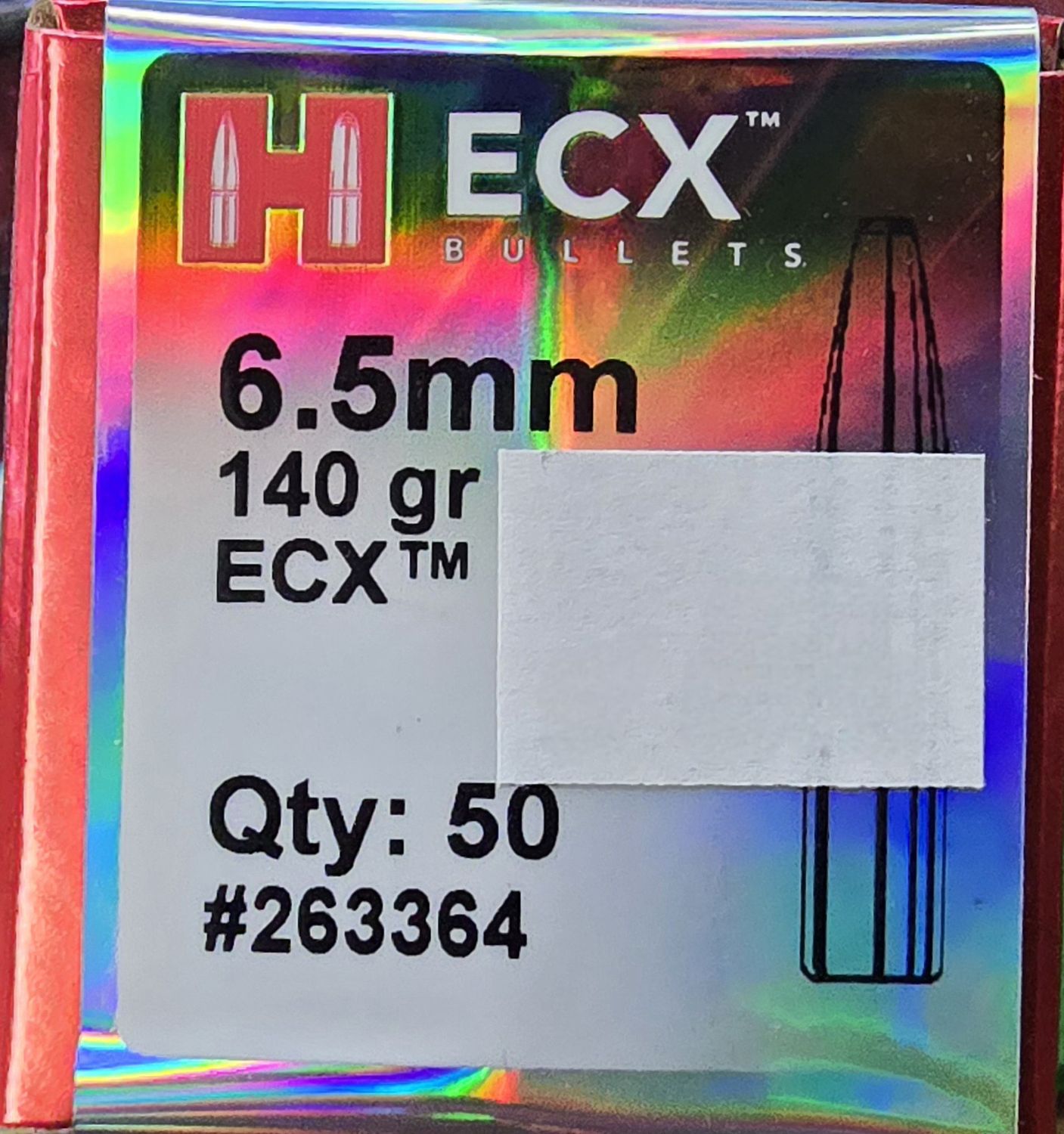 Hornady ECX 6.5 mm 140 Gr. 50 Bullets
