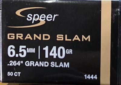 Speer Grand Slam 6.5 mm .264 140 Gr. 50 Bullets