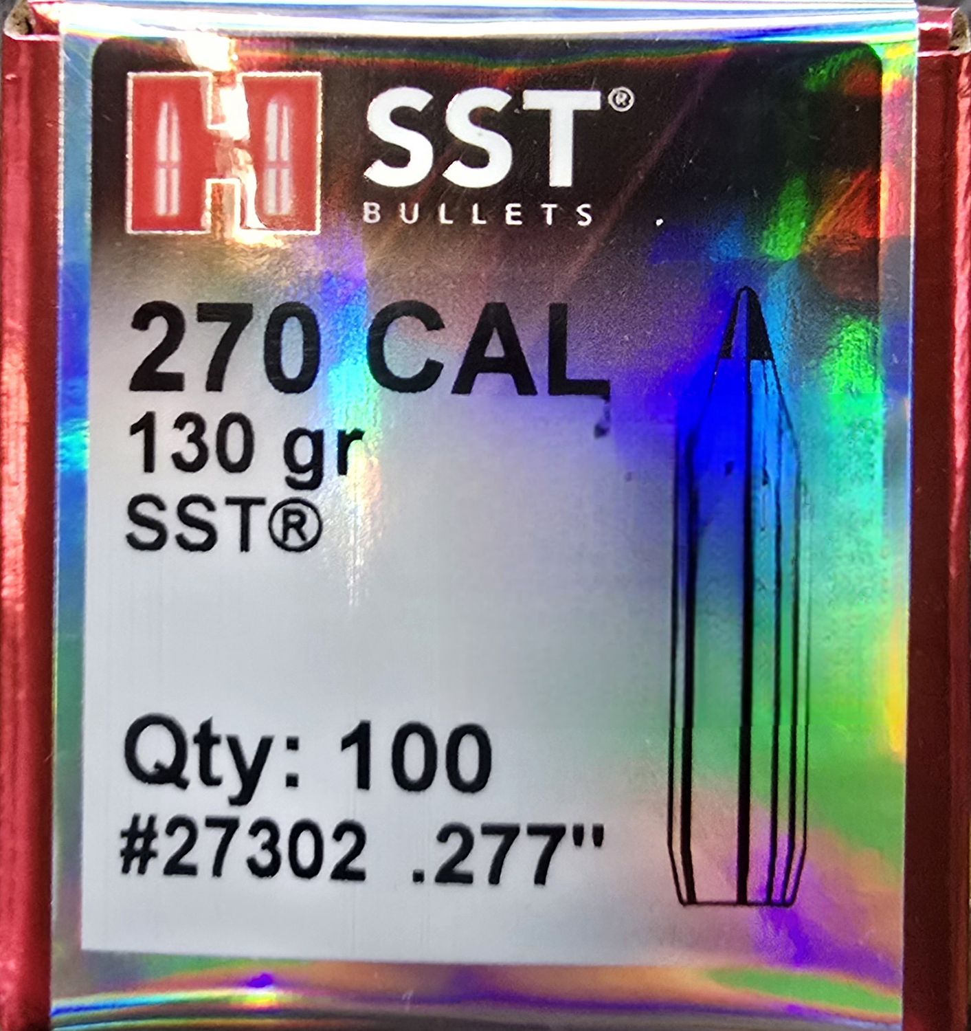 Hornady SST 270 Cal. 130 Gr. 100 Bullets