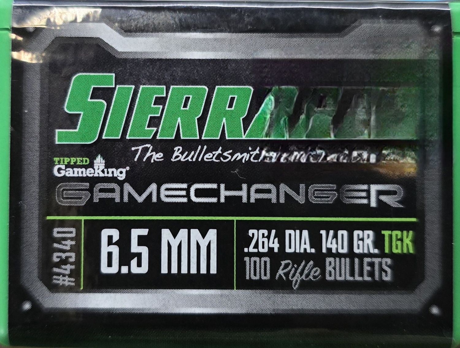 Sierra Gamechanger .264 Dia. 140 Gr. 100 Bullets