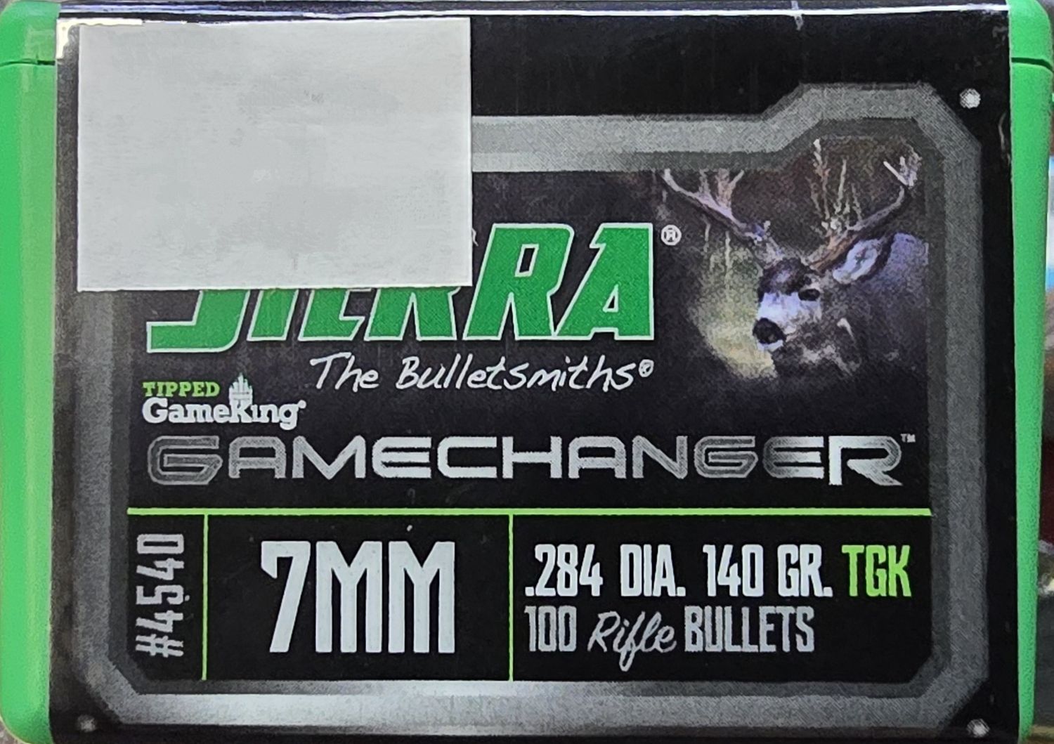 Sierra Gamechanger 7mm .284 Dia. 140 Gr. TGK 100 Bullets