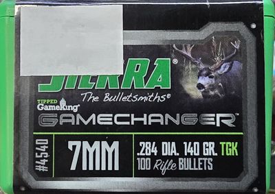 Sierra 7mm .284 140 Gr. Gamechanger TGK 100 Ct.