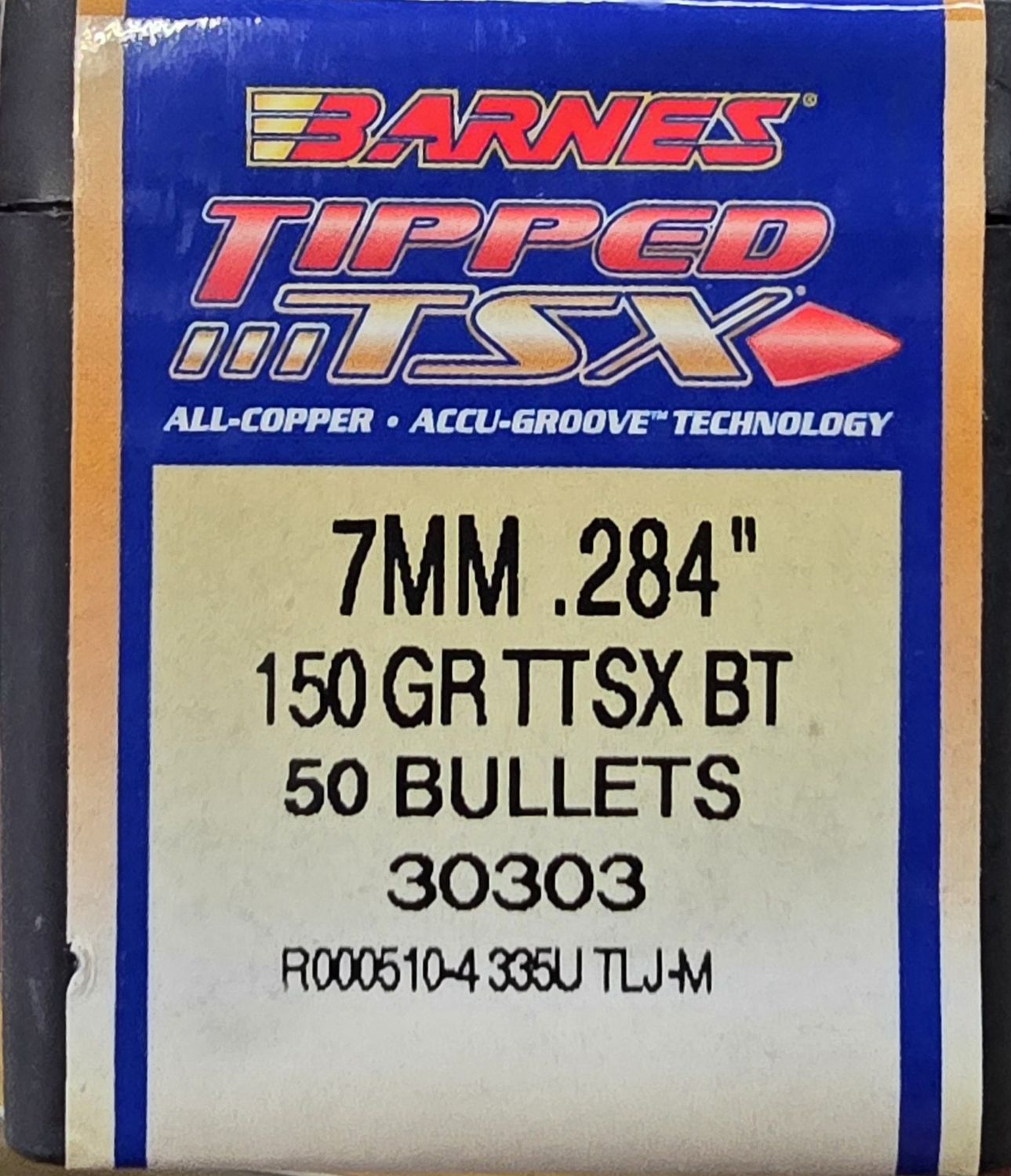Barnes Tipped TSX 7mm .284 150 Gr. BT 50 Bullets