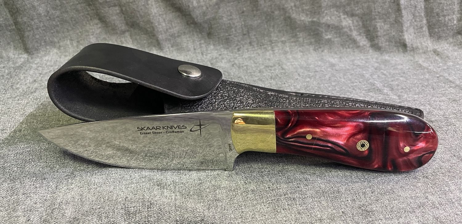 Custom Hand Made Knife by Ernest Skaar. Item Num: 12-24-1